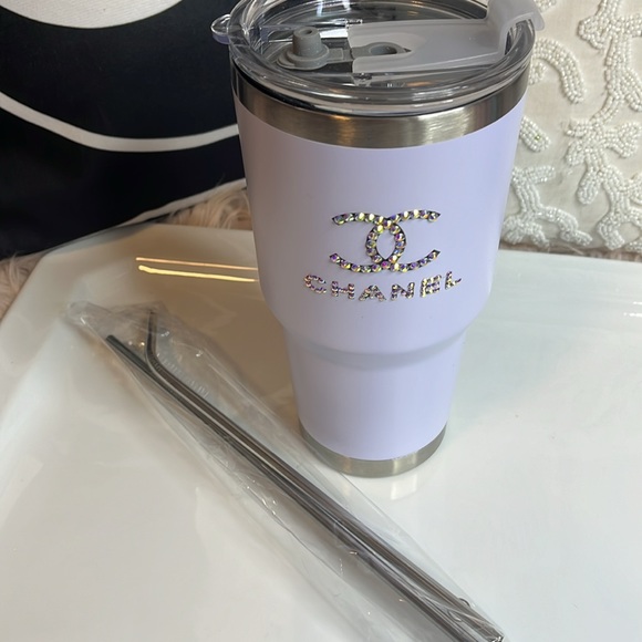 THERMAL CUP W/STRAWS - Picture 3 of 8